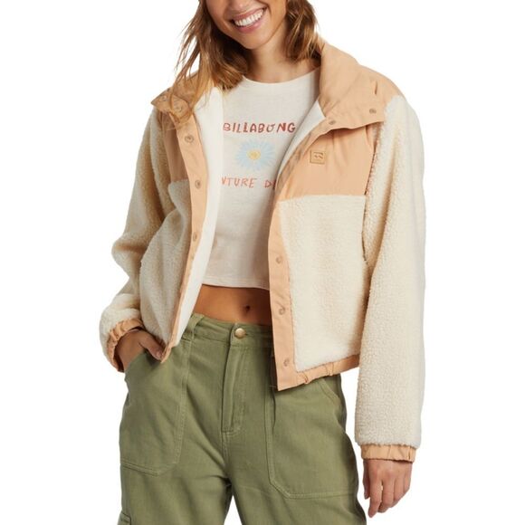 NWT Billabong Lost Trails Jacket Small White Cap - Picture 1 of 9